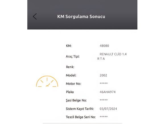 Clio 1.4 RTA 2002 Model Yakıt Cimrisi