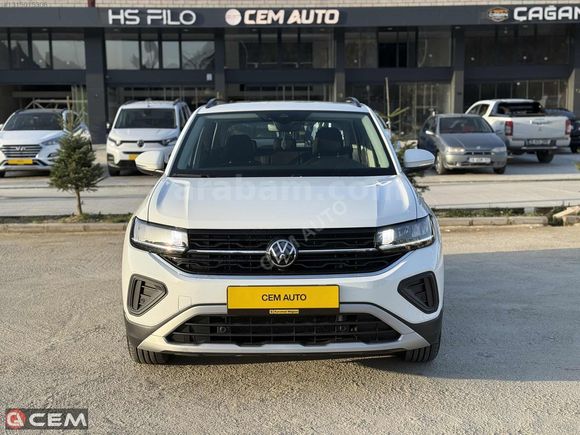 CEM AUTO'DAN 2025 MODEL VW T-CROSS 1.0 TSI LİFE HATASIZ BOYASIZ