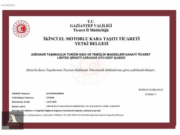 AZRANUR AUTODAN 2012 MERCEDES SPRINTER 16+1