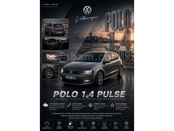 Sahibinden Volkswagen Polo 1.4 Pulse 2012 Model Isparta 89.800 km Gri (metalik)