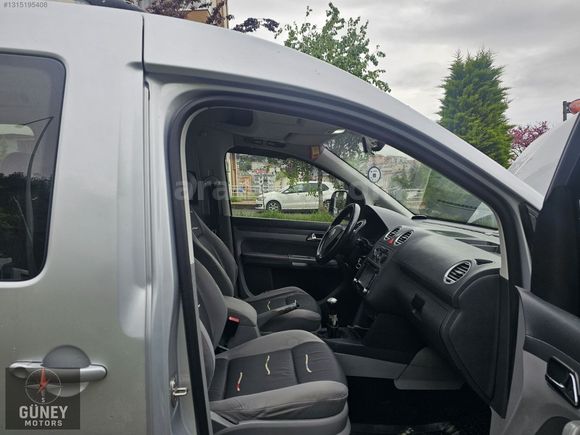 GÜNEYMOTORS | 2009 VW CADDY 1.9 TDİ KOMBİ LİFE TEK PARÇA BOYALI