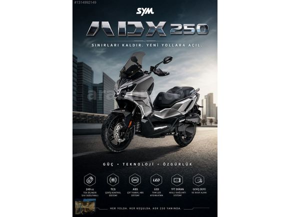 SYM ADX 250 2026 ÖN SATIŞ 12 TAKSİT İMKANI VE SÜRPRİZ HEDİYELER