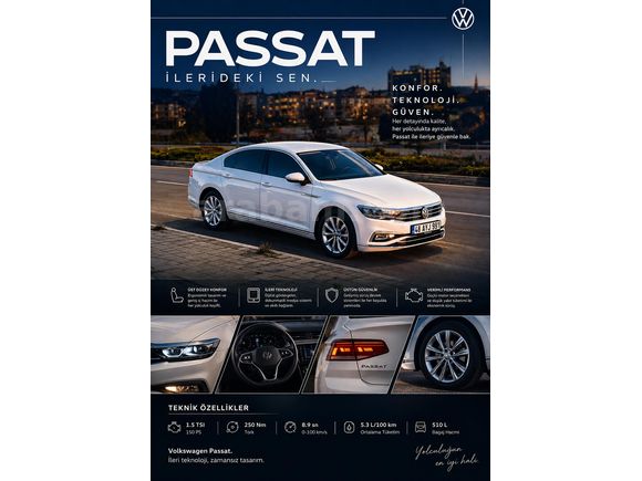 Sahibinden Volkswagen Passat 1.5 TSi Business 2020 Model