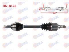 KOMPLE AKS SOL ON DACIA SANDERO STEPWAY 1.5 DCI UZUNLUK 660mm 2012