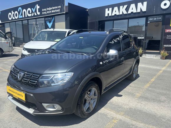2017 DACİA SANDERO STEPWAY OTOMATİK 79.BİN KM (KART 12 TAKSİT)