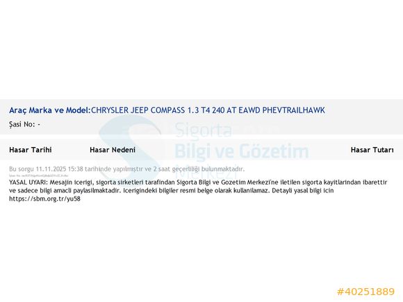 TUNA'DAN/K.KART 12TKS/HATASIZ/TR'DE TEK/JEEP COMPASS TRAİLHAWK