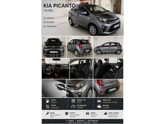Sahibinden Kia Picanto 1.0 MPI 2024 Model 