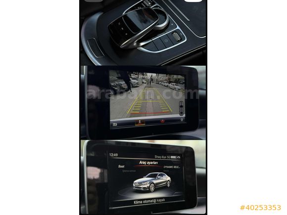 MERCEDES C200 D AMG 7G+ CAM TAVAN+ANALOG+TOUCH+2017