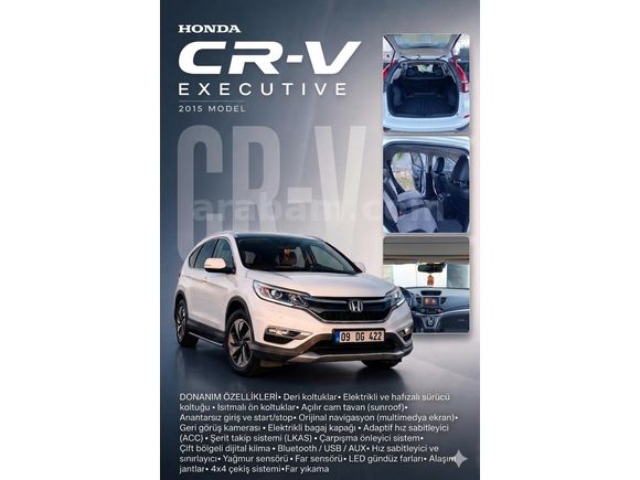 Sahibinden Honda CR-V 1.6 i-DTEC Executive+ 2015 Model