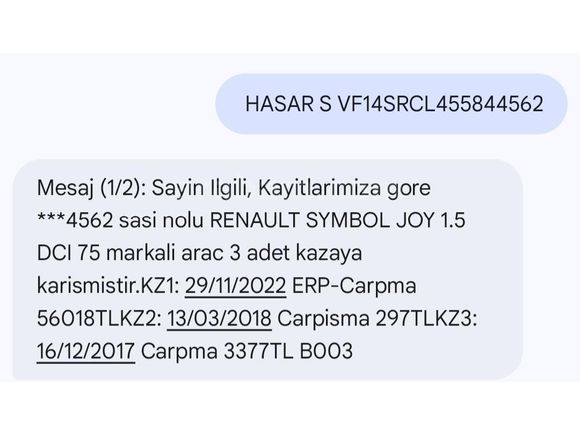 Sahibinden Renault Symbol 1.5 dCi Joy 2016 Model