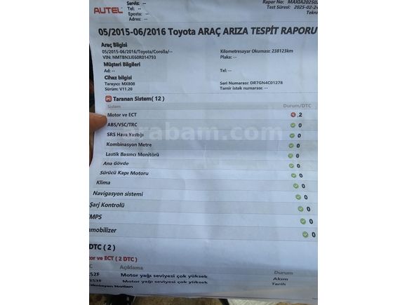 Galeriden Toyota Corolla 1.4 D-4D Advance 2014 Model Adıyaman