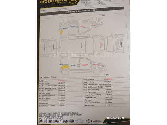 Sahibinden Opel Combo 1.3 CDTI City Club 2010 Model