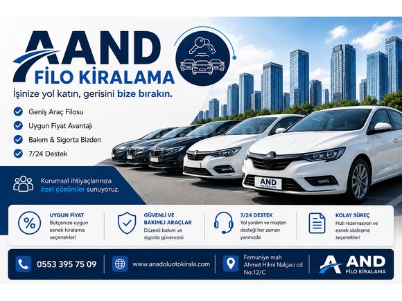 FİLO ARAÇ KİRALAMA - UZUN DÖNEM ARAÇ KİRALAMA |OTOMATİK VEYA MANUEL 