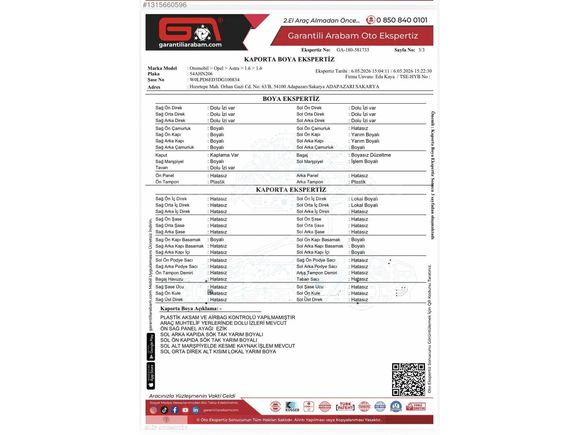 OPEL ASTRA 2013 1.6 EDİTİON PKT. LPG'Lİ 216.BİN KM'DE DEĞİŞENSİZ