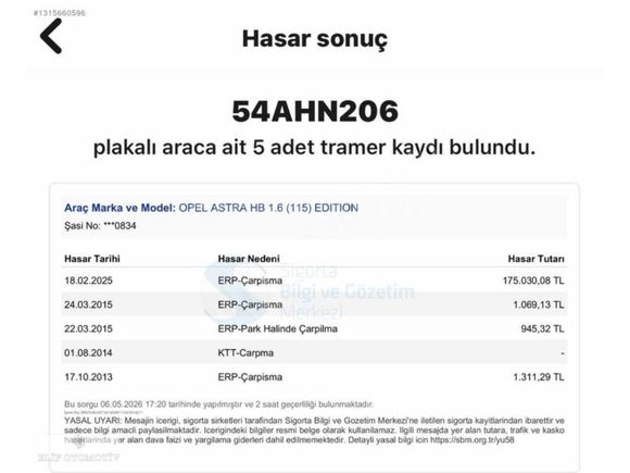 OPEL ASTRA 2013 1.6 EDİTİON PKT. LPG'Lİ 216.BİN KM'DE DEĞİŞENSİZ