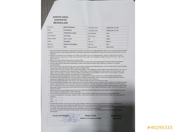 2023 MODEL 23BİNDE EXPERTİZLİ SIFIR AYARINDA KOMBO