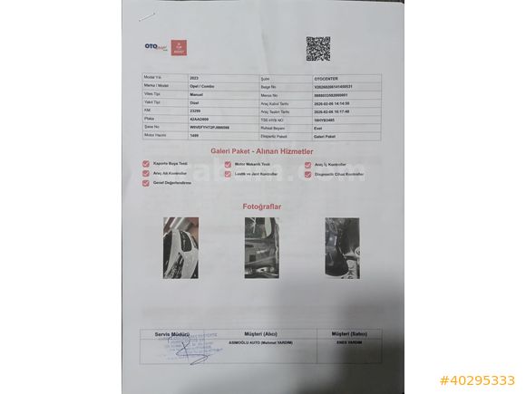 2023 MODEL 23BİNDE EXPERTİZLİ SIFIR AYARINDA KOMBO