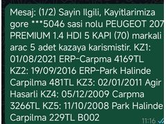 Sahibinden Peugeot 207 1.4 HDi Premium 2008 Model  166.000 km Gri