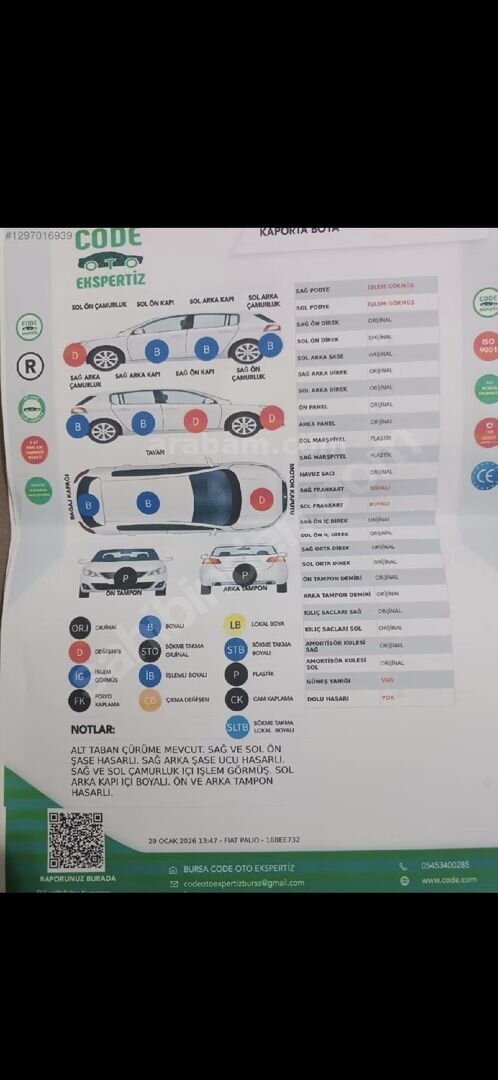 Galeriden Fiat Palio 1.2 S 2001 Model Balıkesir 340.000 km Gri 7