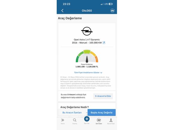 Sahibinden Opel Astra 1.4 T Dynamic 2016 Model 