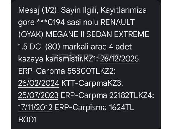 Acil Satılık Sahibinden Renault Megane 1.5 dCi Extreme 2008 Model
