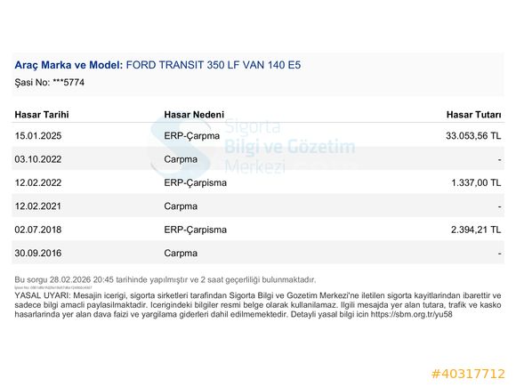 2013 Ford Transit 350 ED 130.000 KM