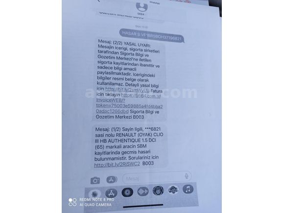 Sahibinden Renault Clio 1.5 dCi Authentique 2007 Model