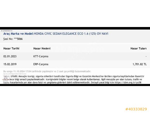 HATASIZ 2018~19 Honda CİVİC DİZEL Elegance