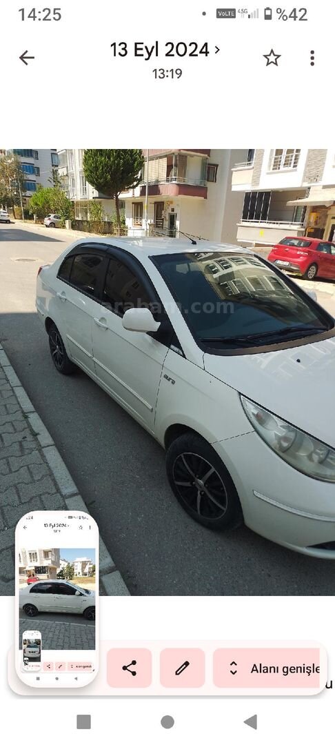 Sahibinden Tata Manza Aura 1.4 Safire 2012 Model Samsun 126.000 km Beyaz 7