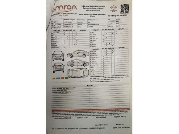 Sahibinden Renault Fluence 1.5 dCi Touch 2014 Model