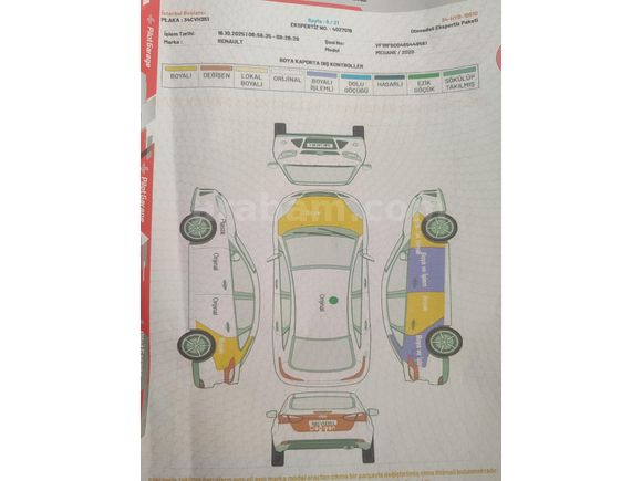 Sahibinden Renault Megane 1.5 dCi Touch 2020 Model