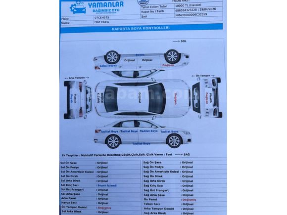Sahibinden Fiat Egea 1.6 E-Torq Lounge Plus 2016 Model