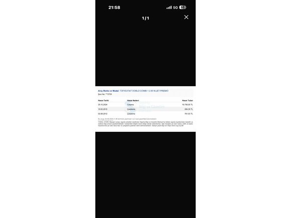 UZMAN AUTO DAN 2012 MODEL 1.3 PREMİO OTOMOBİL RUHSATLI