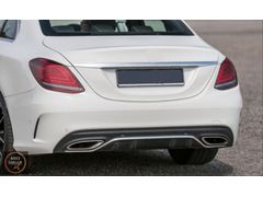 W205 C SERISI IÇIN UYUMLU MAKYAJLI AMG GÖRÜNÜM ARKA TAMPON & EGZ