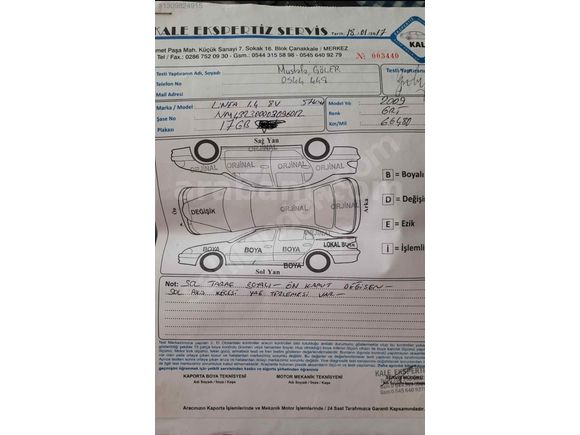 Sahibinden Fiat Linea 1.4 Fire Dynamic 2009 Model 