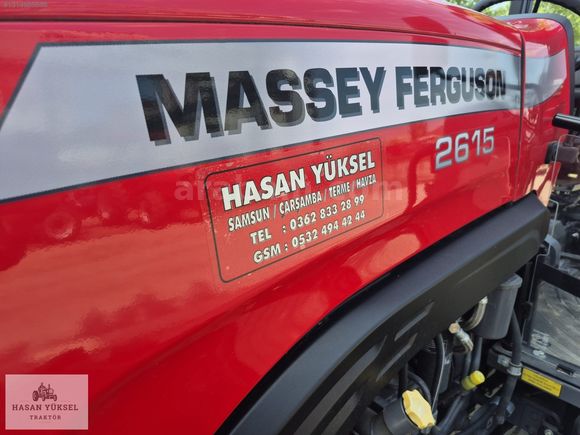 HASAN YÜKSEL,DEN MASSEY FERGUSON 2615 4WD 2024 MODEL SIFIR