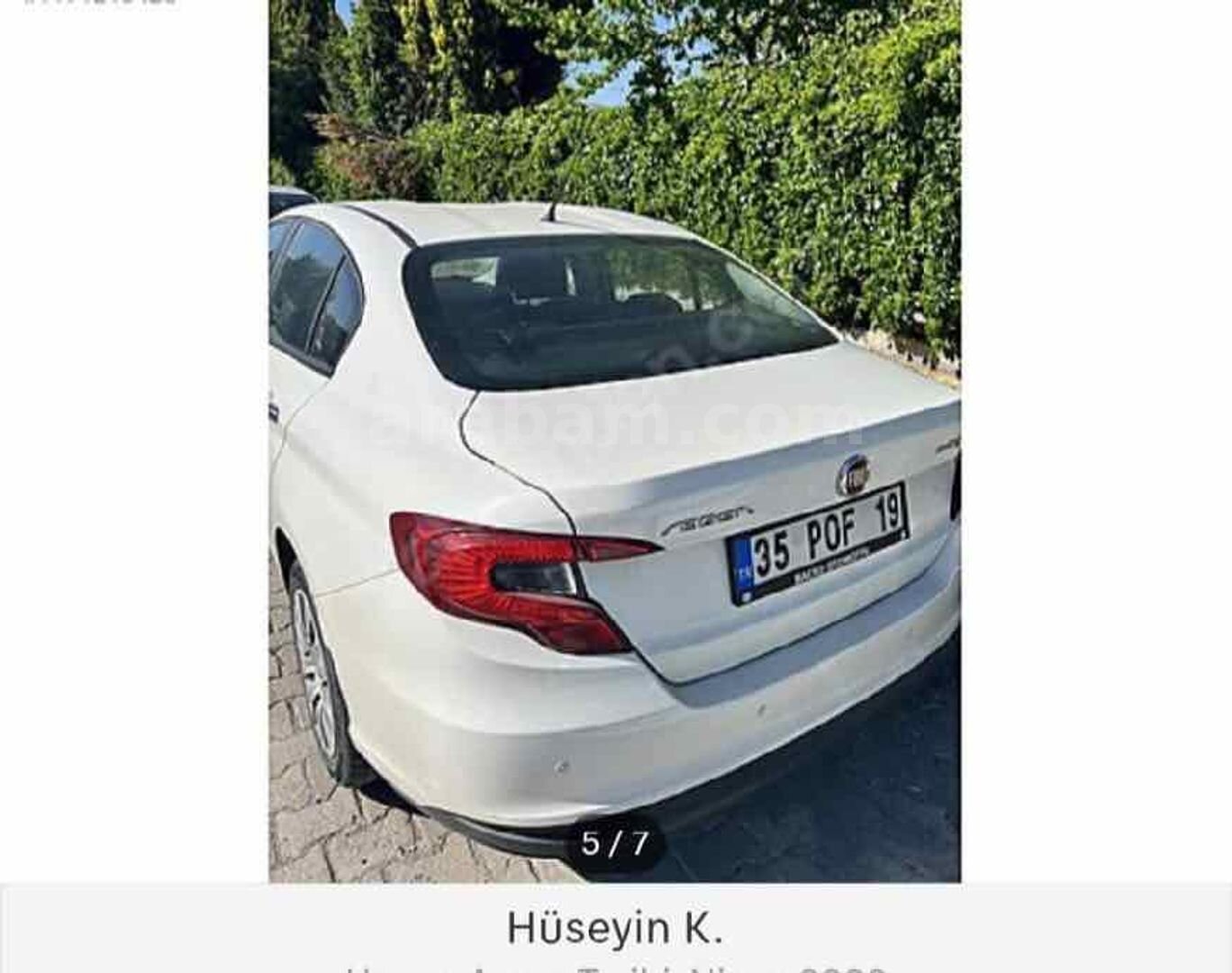 Sahibinden Fiat Egea 1.3 Multijet Easy 2017 Model Ağrı 235.000 km Beyaz 3