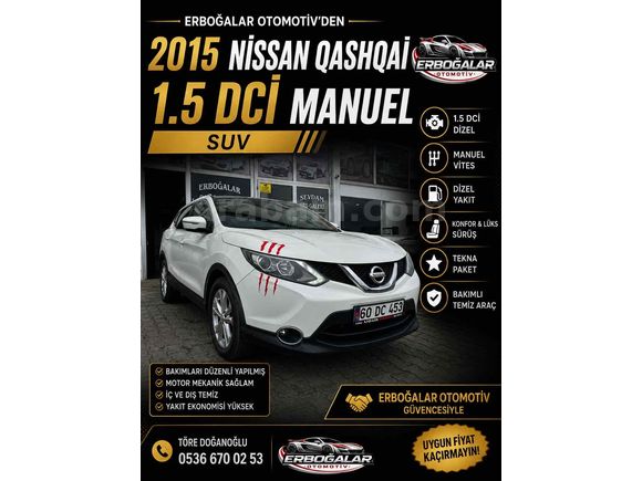 ERBOĞALAR OTOMOTİV Nissan Qashqai 1.5 dCi Tekna 2015 MODEL KARS