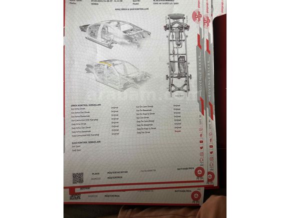 Sahibinden Honda Civic 1.6 LS 2003 Model 