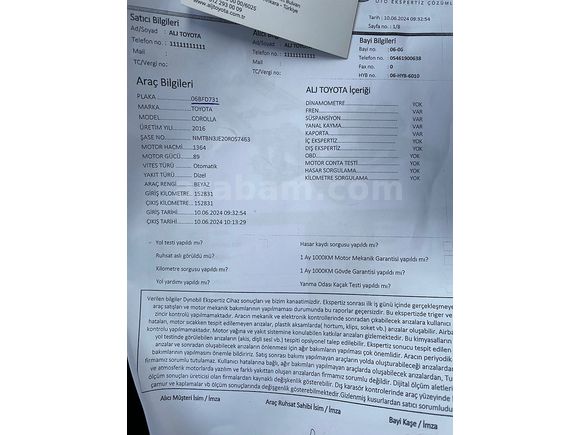 Acil Satlık Toyota Corolla 1.4 D-4D Touch 2016 Model 