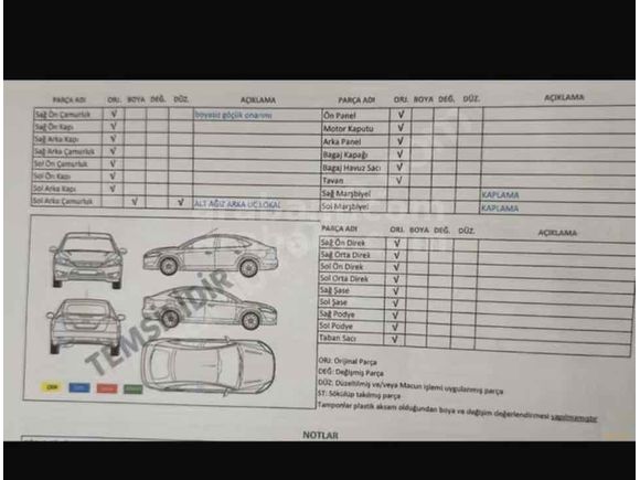 Boyasiz tramersiz Ford Focus 1.6 TDCi Style 2016  