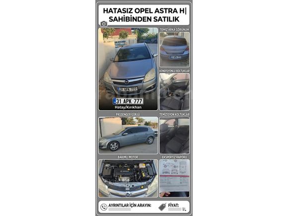 EMNİYET MENSUBUNDAN Opel Astra 1.6 Enjoy 2006 Model