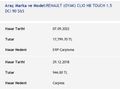 Sahibinden Renault Clio 1.5 dCi Touch 2018 Model  175.000 km Kırmızı
