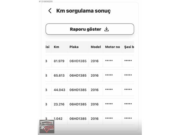 BOYASIZ 2016 TREND X BRC LPGLİ EKRANLI ORJ 101 BİNDE