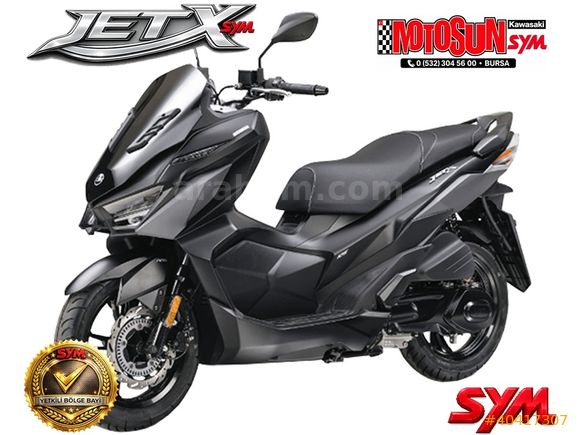 MOTOSUN'DAN 2025 YENİ SYM JET X 125 TCS E5+ K.KARTINA 12 TAKSİT