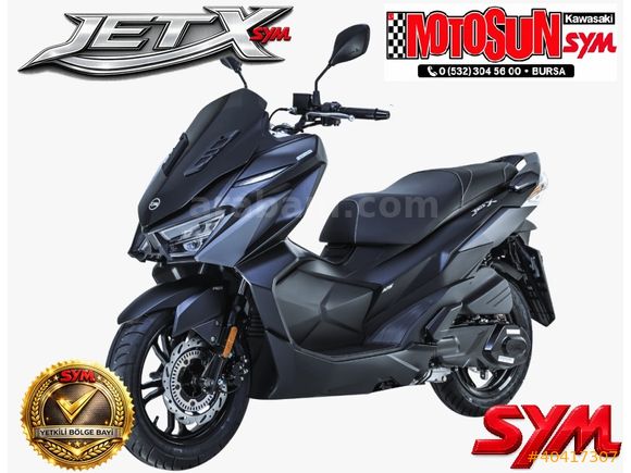 MOTOSUN'DAN 2025 YENİ SYM JET X 125 TCS E5+ K.KARTINA 12 TAKSİT