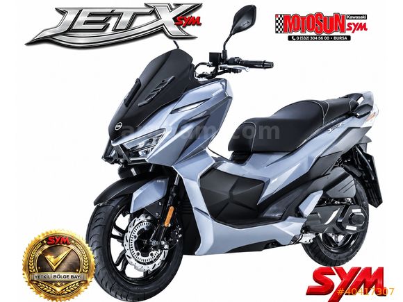 MOTOSUN'DAN 2025 YENİ SYM JET X 125 TCS E5+ K.KARTINA 12 TAKSİT