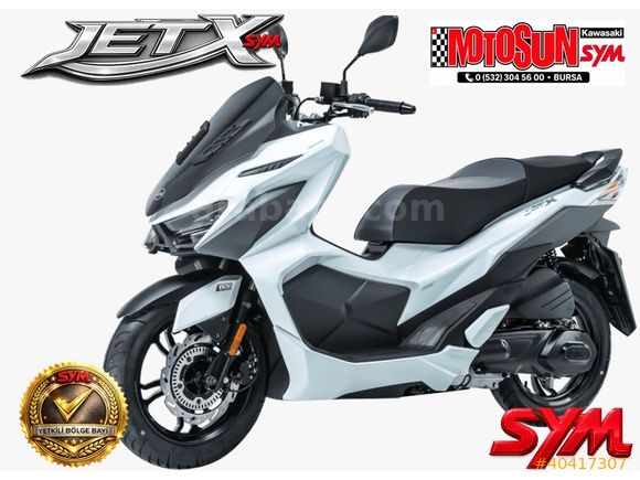 MOTOSUN'DAN 2025 YENİ SYM JET X 125 TCS E5+ K.KARTINA 12 TAKSİT