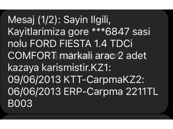 Sahibinden Ford Fiesta 1.4 TDCi Trend 2009 Model
