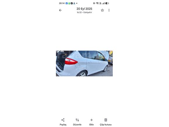 Sahibinden Ford C-Max 1.6 Trend 2015 Model  112.000 km Beyaz